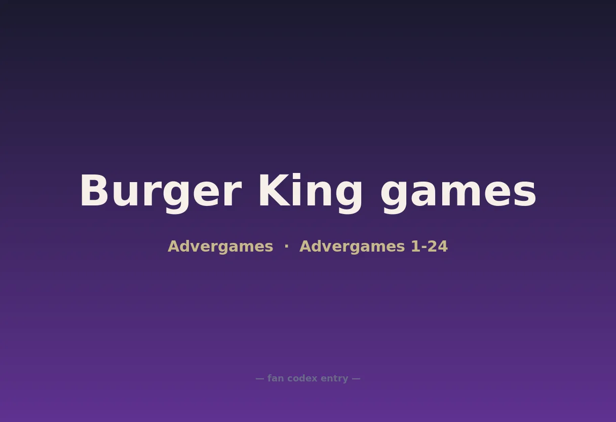 Burger King games